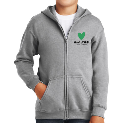 LC - Youth Heavy Blend Full Zip Hooded Sweatshirt Thumbnail