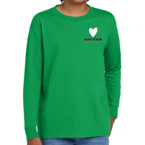 LC- Youth Heavy Cotton 100% Cotton Long Sleeve T Shirt Thumbnail