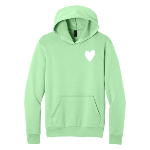 2 Logos - Youth Easy Fleece Pullover Hooded Sweatshirt Thumbnail